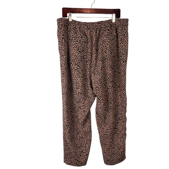 J.Crew Jamie Pant Leopard Print High Rise Cropped Pants Size 16 - Picture 6 of 8